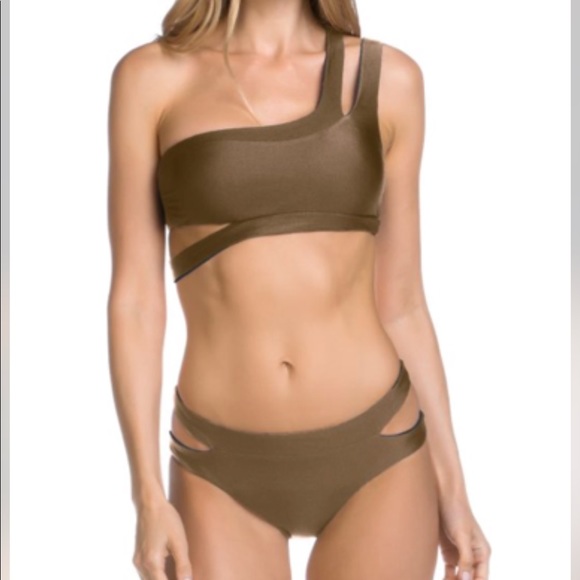 BECCA Other - Metallic Gold Bikini